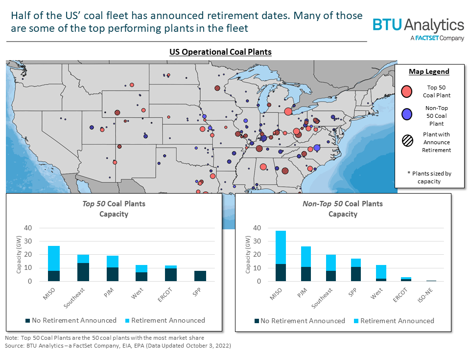 The Limits of Coal to Gas Switching - Us Operational Coal Plant Map 