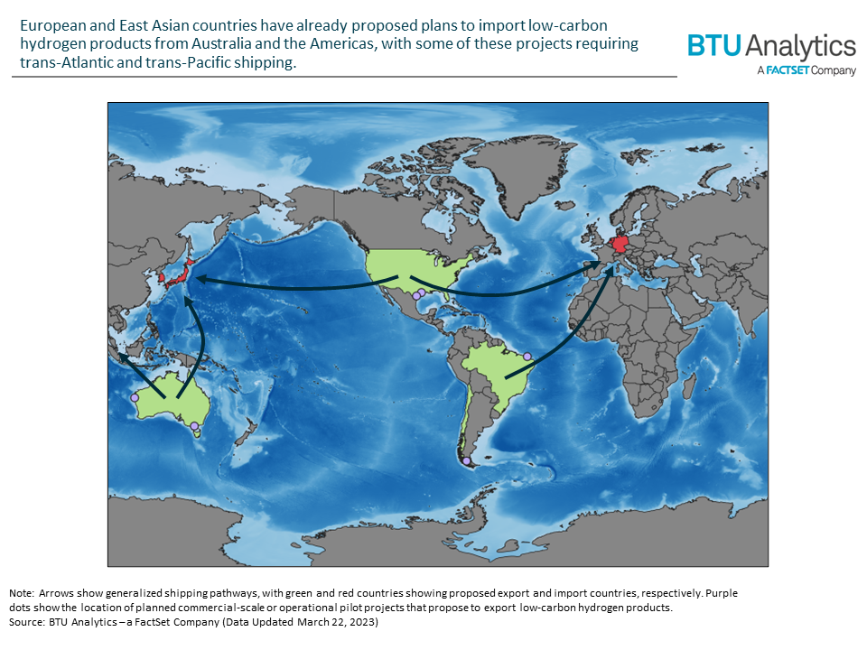 map-of-proposed-hydrogen-marine-trade-routes