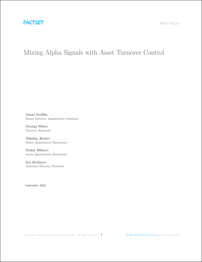 mixing alpha signals